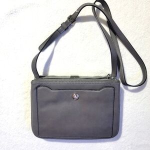 NWOT Never Used Nine West Medium Size Gray Bag Purse Long Strap Classic Neutral